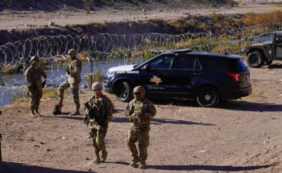 Razor wire and the Texas National Guard defend our southern border. Join the movement for a secure America with Our Country Our Choice!
