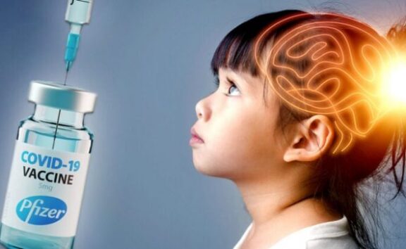 Autism pfizer covid vaccine kids brain feature.