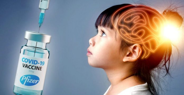 Autism pfizer covid vaccine kids brain feature.